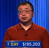Jamie Ding, today's Jeopardy! winner (for the March 22, 2026 game.)