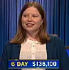Adriana Harmeyer, today's Jeopardy! winner (for the June 5, 2024 game.)
