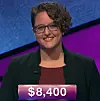 Rachel Fabi, today's Jeopardy! winner (for the February 18, 2019 game.)