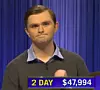 Jake DeArruda, today's Jeopardy! winner (for the January 30, 2023 game.)