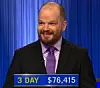 Ben Ganger, today's Jeopardy! winner (for the May 1, 2025 game.)