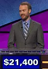 Morgan Wilbanks, today's Jeopardy! winner (for the May 22, 2020 game.)