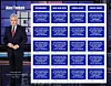 The US Postal Service's Forever Stamp honoring Alex Trebek.