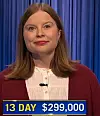 Adriana Harmeyer, today's Jeopardy! winner (for the June 14, 2024 game.)