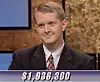 Ken Jennings, today's Jeopardy! winner (for the December 21, 2020 game.)