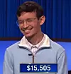 Alec Chao, today's Jeopardy! winner (for the March 23, 2023 game.)