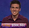 James Holzhauer, today's Jeopardy! winner (for the April 16, 2019 game.)
