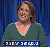 Amy Schneider, today's Jeopardy! winner (for the January 4, 2022 game.)