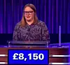 Abby Hallett, today's UK Jeopardy! winner (for the March 25, 2025 game.)