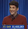 Matt Amodio, today's Jeopardy! winner (for the October 5, 2021 game.)