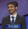 Ankit Gupta, today's Jeopardy! winner (for the June 10, 2021)