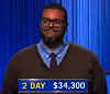 Trey Hart, today's Jeopardy! winner (for the February 23, 2026 game.)