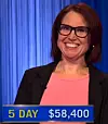 Laura Faddah, today's Jeopardy! winner (for the May 23-24, 2026 game.)