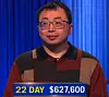 Jamie Ding, today's Jeopardy! winner (for the April 13, 2026 game.)