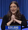 Kate Kohn, today's Jeopardy! winner (for the August 9, 2022 game.)