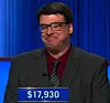Cory Aiello, today's Jeopardy! winner (for the March 5, 2026 game.)
