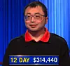 Jamie Ding, today's Jeopardy! winner (for the March 30, 2026 game.)