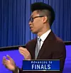 Andrew He, today's Jeopardy! winner (for the August 25, 2023 game.)