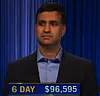 Suresh Krishnan, today's Jeopardy! winner (for the June 13, 2023 game.)