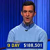 Tristan Williams, today's Jeopardy! winner (for the May 18, 2026 game.)