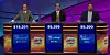 Today's Jeopardy! final scores (for the August 21, 2019 game.)