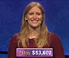 Katie Needle, today's Jeopardy! winner (for the January 10, 2020 game.)