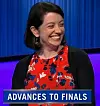 Melanie Hirsch, today's Jeopardy! winner (for the December 24, 2025 game.)