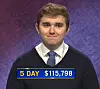 Brayden Smith, today's Jeopardy! winner (for the January 4, 2021 game.)