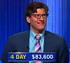 Chris D'Angelo, today's Jeopardy! winner (for the May 25, 2026 game.)