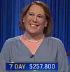 Amy Schneider, today's Jeopardy! winner (for the November 25, 2021 game.)