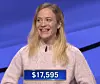 Leah Caglio, today's Jeopardy! winner (for the April 28, 2021 game.)