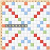 The word 'lumbago' on a Scrabble board illustrating the risk of front-hooking a 'P' for 'plumbago'.