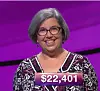 Jenny Wrigley, tonight's Jeopardy! winner (for the November 1, 2017 episode.)