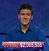 James Holzhauer, today's Jeopardy! winner (for the May 24, 2019 game.)
