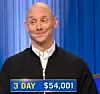 Josh Weikert, today's Jeopardy! winner (for the March 25, 2025 game.)