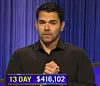 Cris Pannullo, today's Jeopardy! winner (for the November 23, 2022 game.)