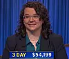 Emma Saltzberg, today's Jeopardy! winner (for the February 4, 2022 game.)