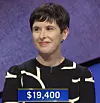 Laura Portwood-Stacer, today's Jeopardy! winner (for the March 5, 2021 game.)