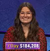 MacKenzie Jones, today's Jeopardy! winner (for the February 25, 2020 game.)