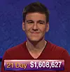 James Holzhauer, today's Jeopardy! winner (for the May 2, 2019 game.)