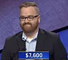 Brendan Sargent, today's Jeopardy! winner (for the March 16, 2021 game.)