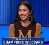 Michelle Tsai, today's Jeopardy! winner (for the December 26, 2025 game.)