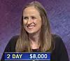 Kristin Hucek, today's Jeopardy! winner (for the October 16, 2020 game.)