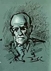 A portrait by Salvador Dali of Sigmund Freud, the subject of Final Jeopardy! on January 11, 2019.