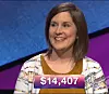 Rebecca Zoshak, today's Jeopardy! winner (for the March 21, 2018 game.)