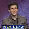 Matt Amodio, today's Jeopardy! winner (for the August 3, 2021 game.)