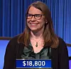 Margaret Chipowsky, today's Jeopardy! winner (for the March 21, 2022 game.)