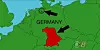 A map of Germany, as used during Final Jeopardy on November 27, 2017