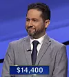 Tim Lopez, today's Jeopardy! winner (for the June 8, 2021 game.)