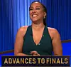 Robin Thede, today's Celebrity Jeopardy winner (for the April 9, 2025 game.)